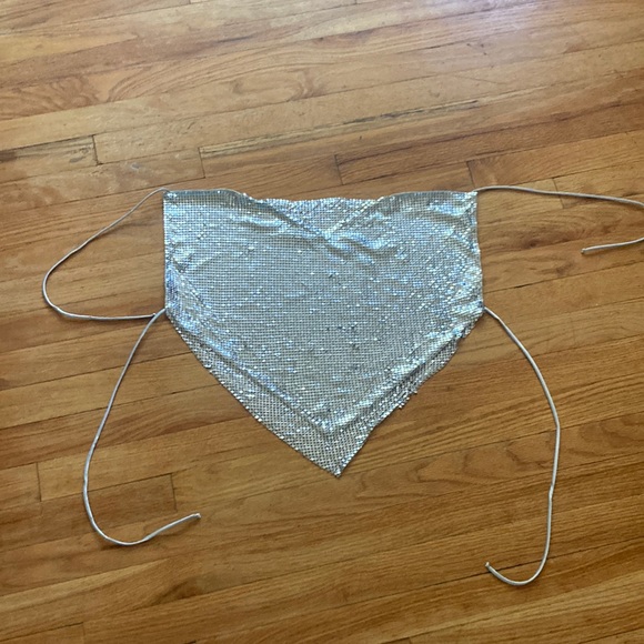 Polly Trading Co Cowl Scarf Metal Top - Picture 2 of 9